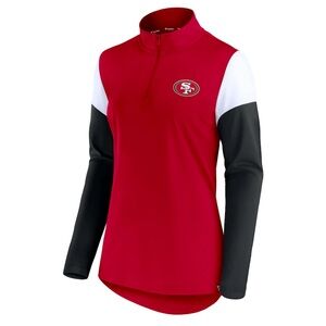 San Francisco 49ers Block Party Team Authentic Quarter-Zip Jacket - Women’s XL